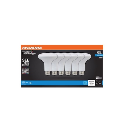 Sylvania Sylvania Truwave BR30 E26 (Medium) LED Bulb Daylight 65 Watt Equivalence 6 pk 41329